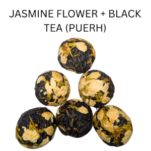 JASMINE FLOWER + BLACK TEA (PU-ERH) BALL